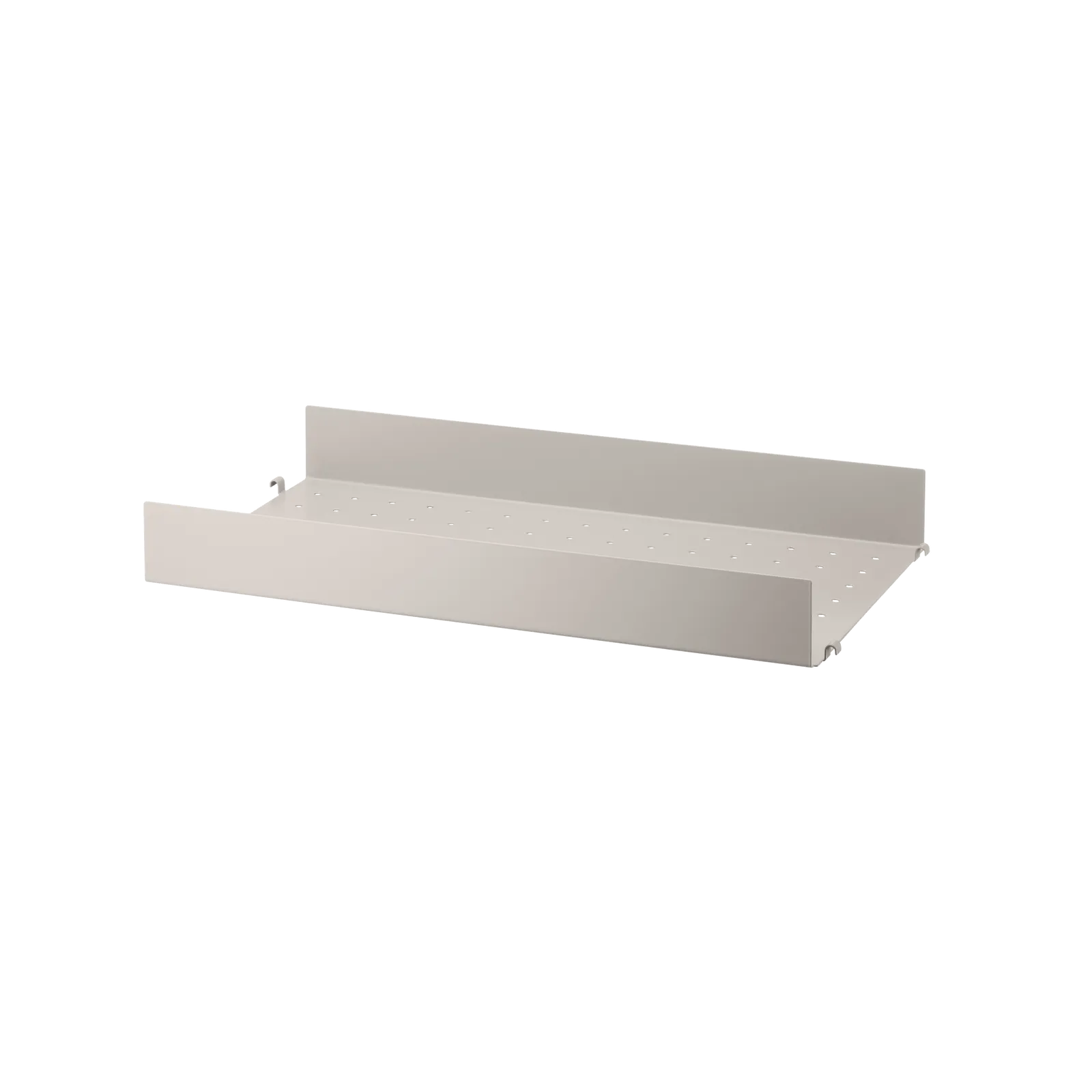 String Furniture Regalboden aus Metall hohe Kante B58 x T30, Beige