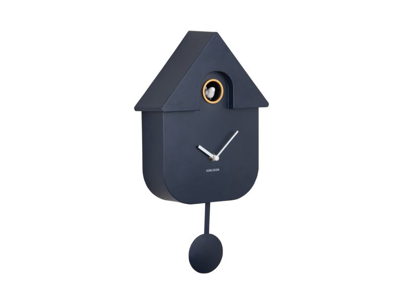 Karlsson Kuckucksuhr MODERN CUCKOO dark blue | 8,5x21,5x41 cm