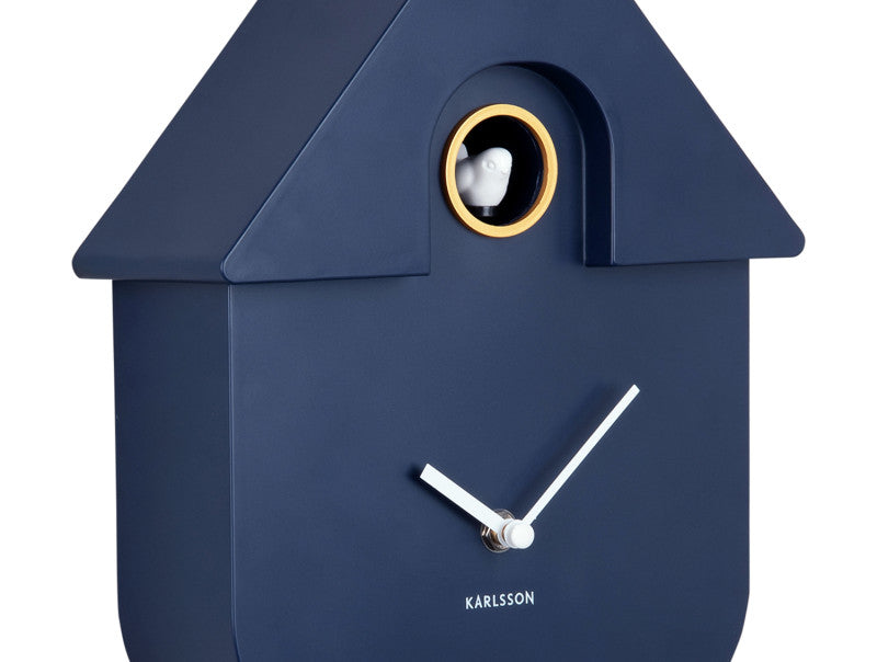 Karlsson Kuckucksuhr MODERN CUCKOO dark blue | 8,5x21,5x41 cm