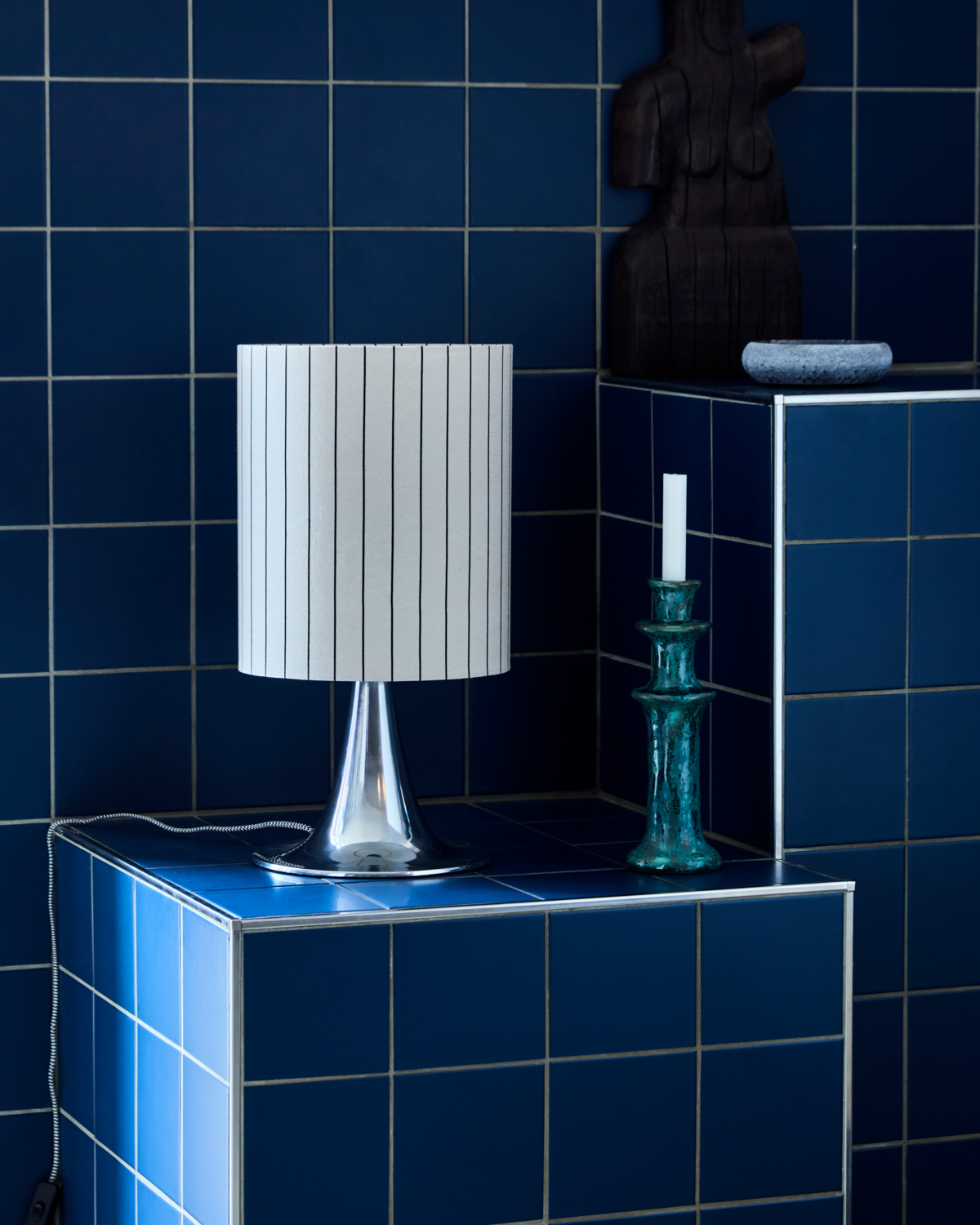 House Doctor Tischlampe TULIP silber | 50cm