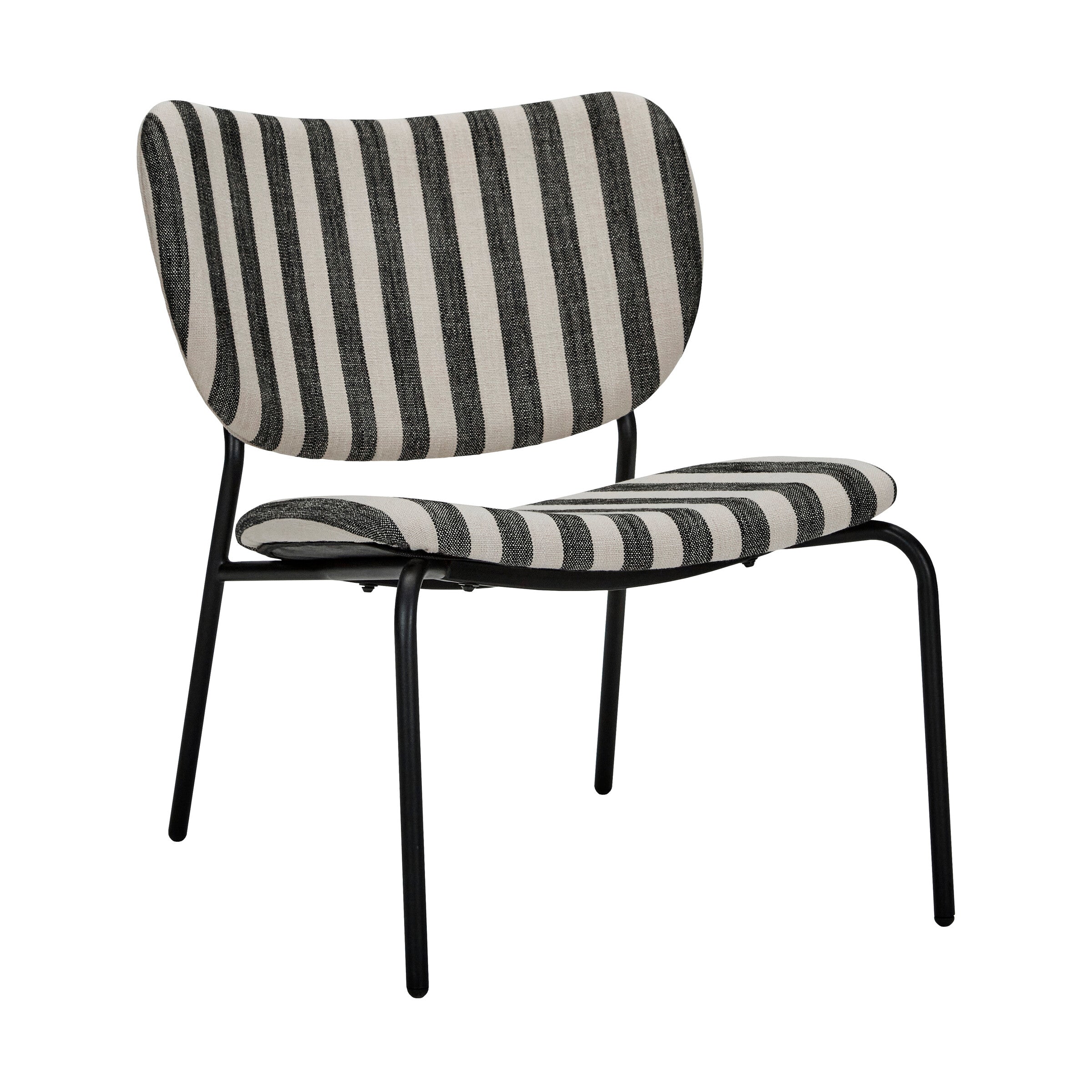 House Doctor Lounge-Stuhl LONGA schwarz, weiß