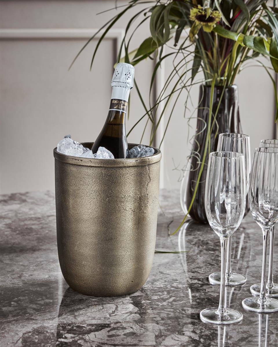 House Doctor Weinkühler CHAMPTUB antike messingoberfläche