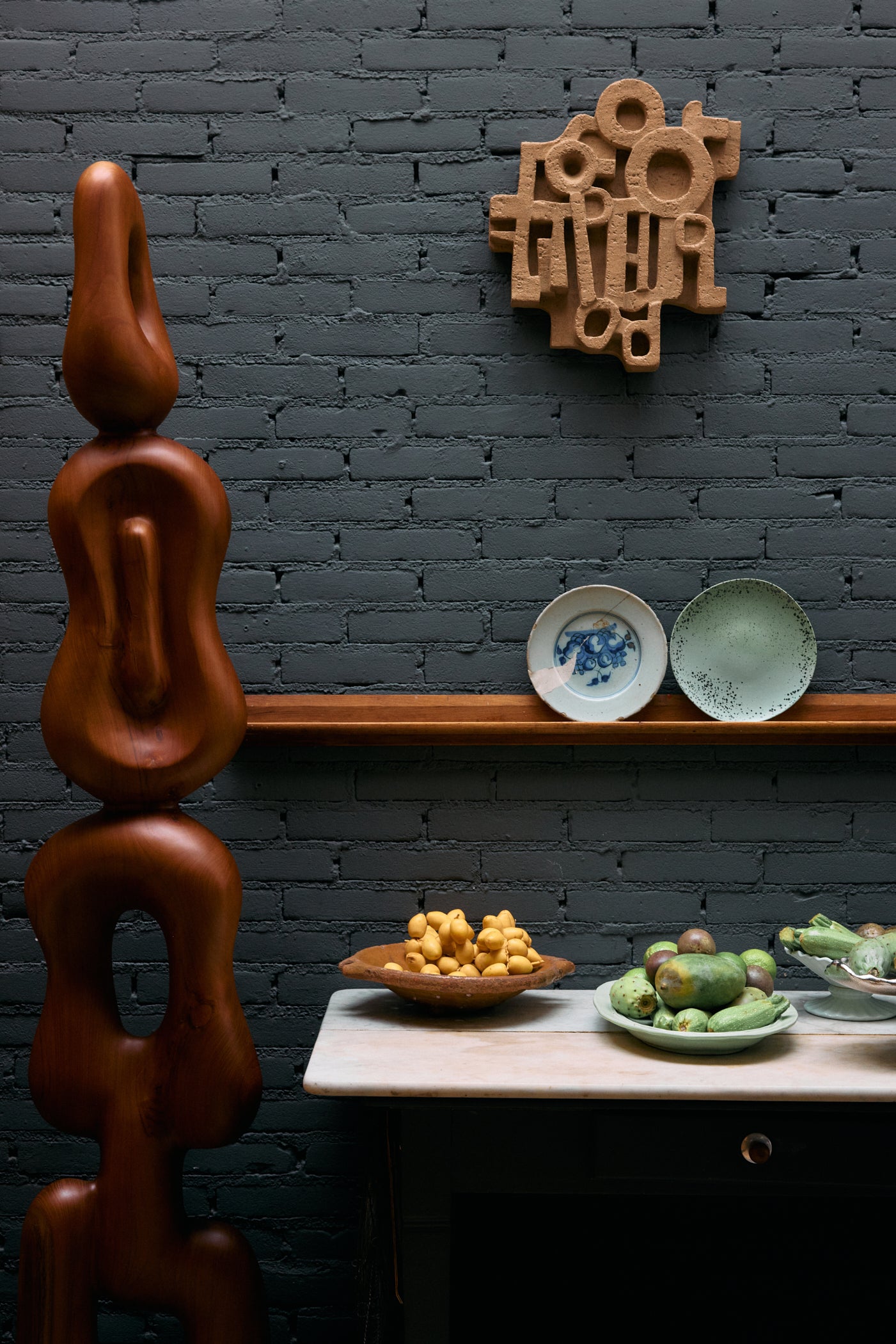 HKliving Teller Kuchenteller FLECK 70s ceramics hellgrün 2er Set | Ø22x2cm