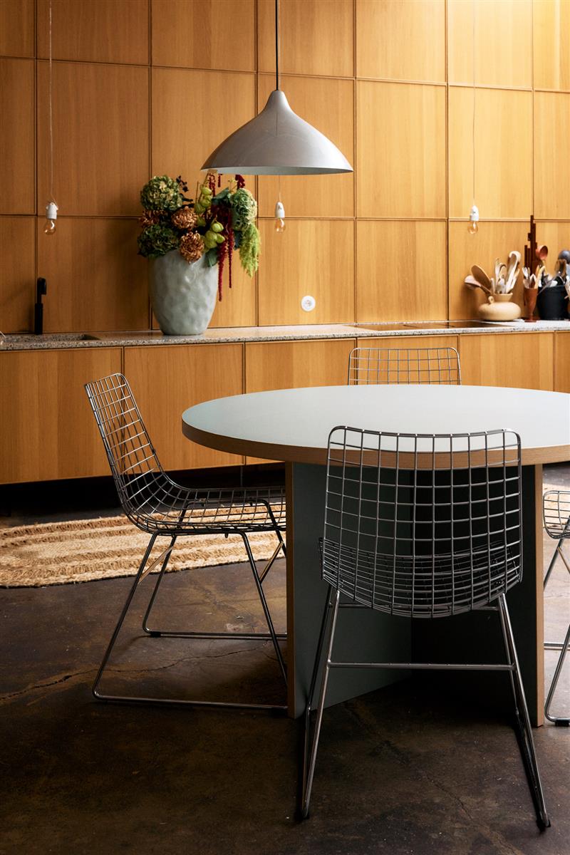 HKliving Stuhl WIRE CHAIR SILVER chrome silber | 47x54x86cm