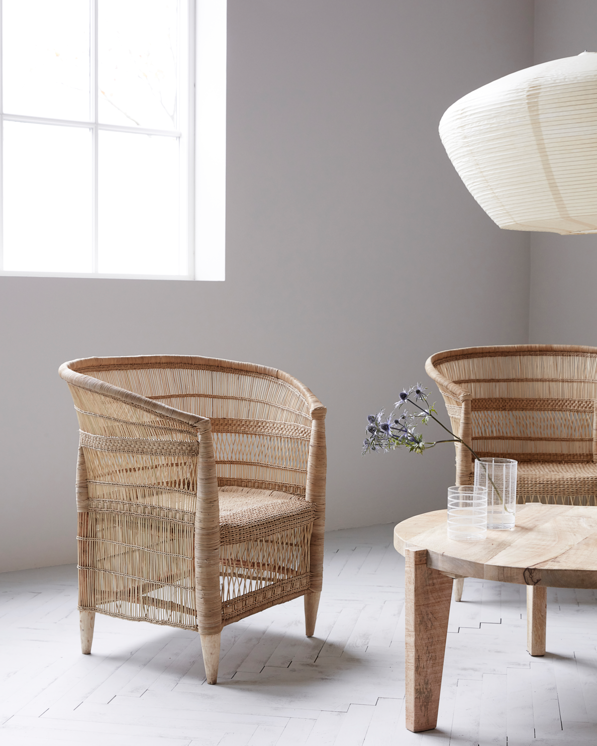 House Doctor Stuhl mit Armlehne RIKA natur