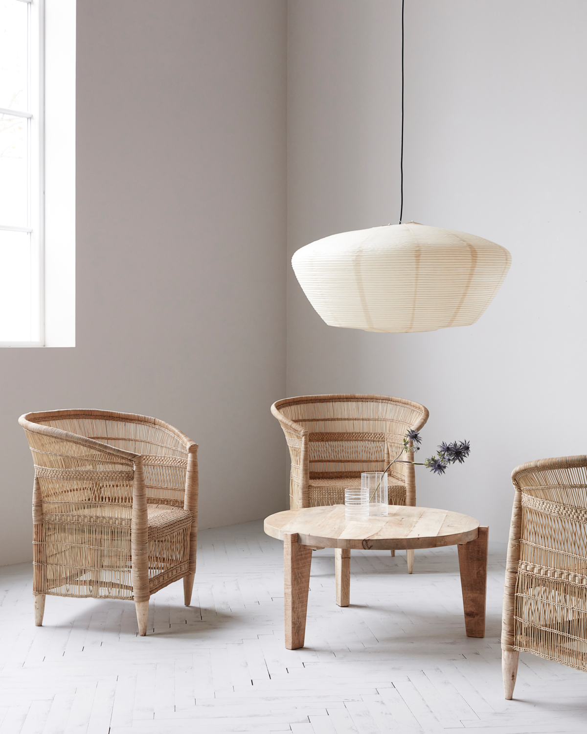 House Doctor Stuhl mit Armlehne RIKA natur