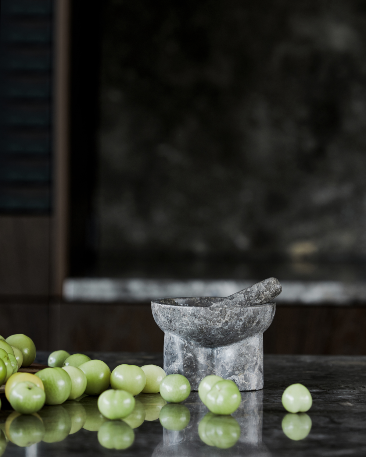 House Doctor Mörser mit Stößel KULTI grau, braun