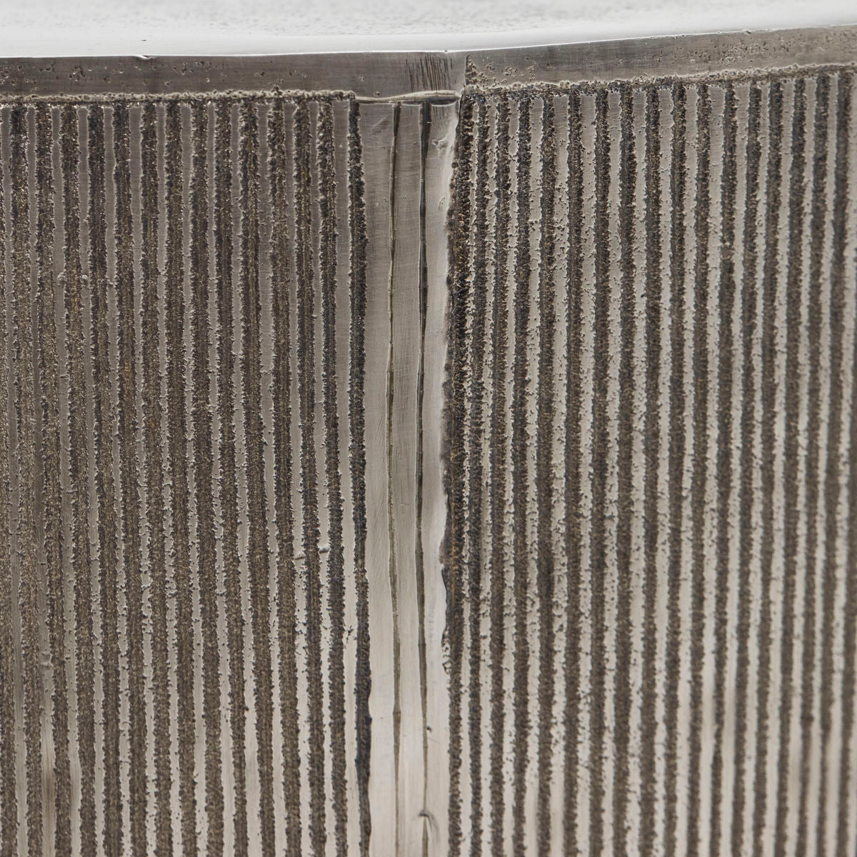 House Doctor Couchtisch ROTA gebürstetes Silber | 50x50x50cm