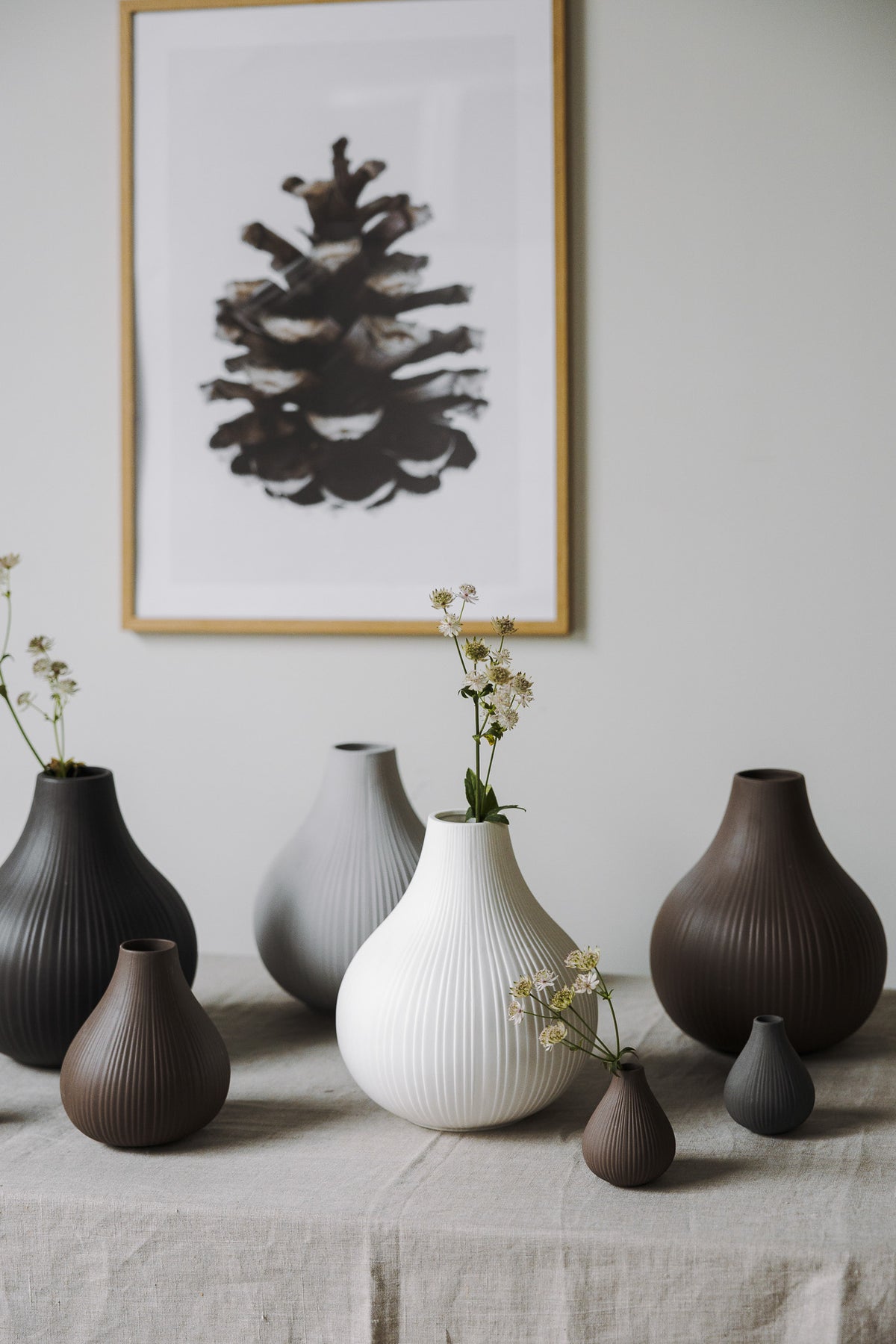 Storefactory Vase EKENAS XL weiß | Ø 21x25 cm