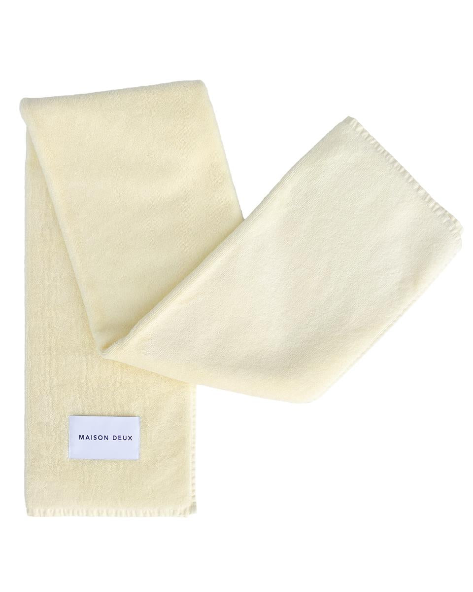 Maison Deux Badetuch SOLID COLOR Butter Yellow | 140x70cm