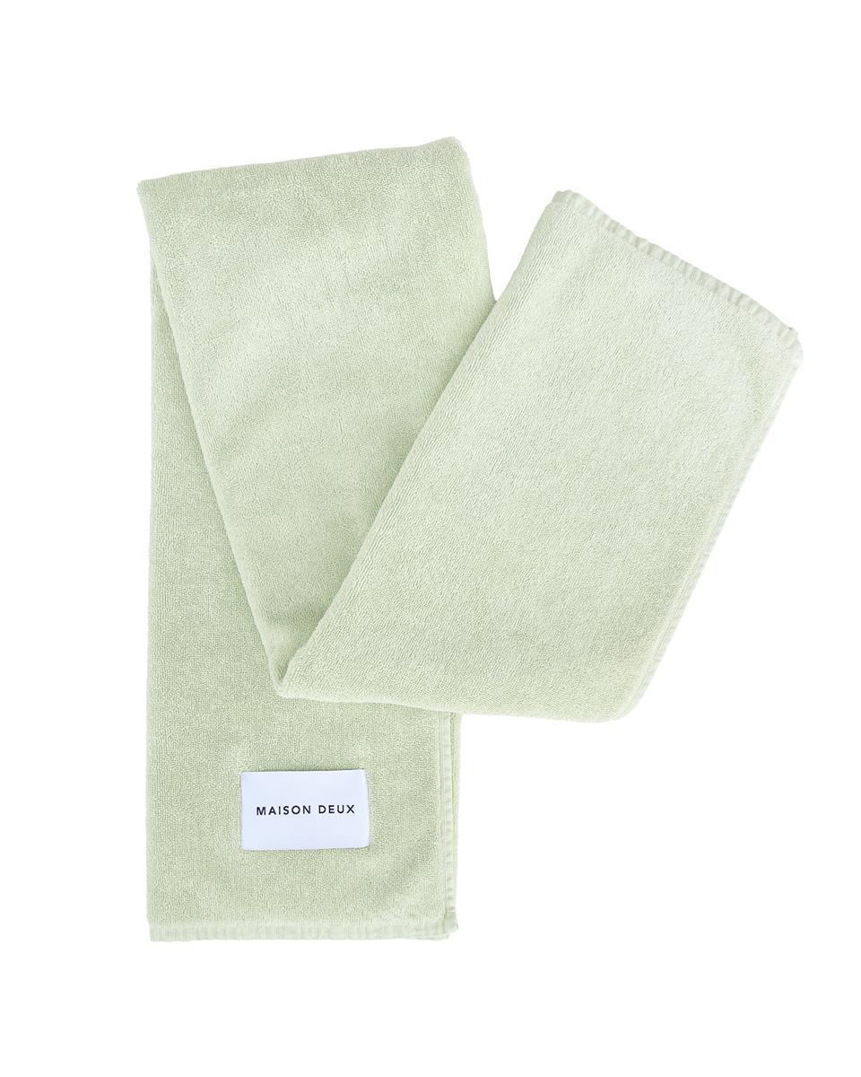 Maison Deux Badetuch SOLID COLOR Sage | 140x70cm
