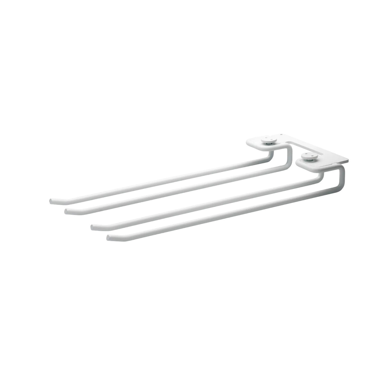 String Furniture Gläserschiene B13.5 x T30, Weiß, 2er Pack