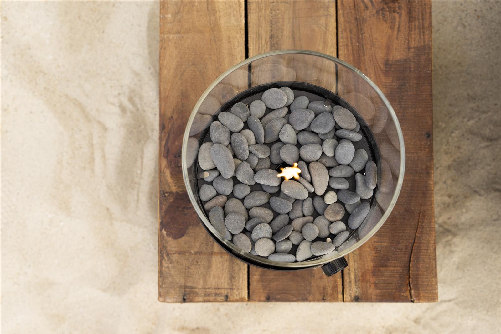 Cosifire Tischfeuer COSISCOOP XL black | Ø 20,5x30cm