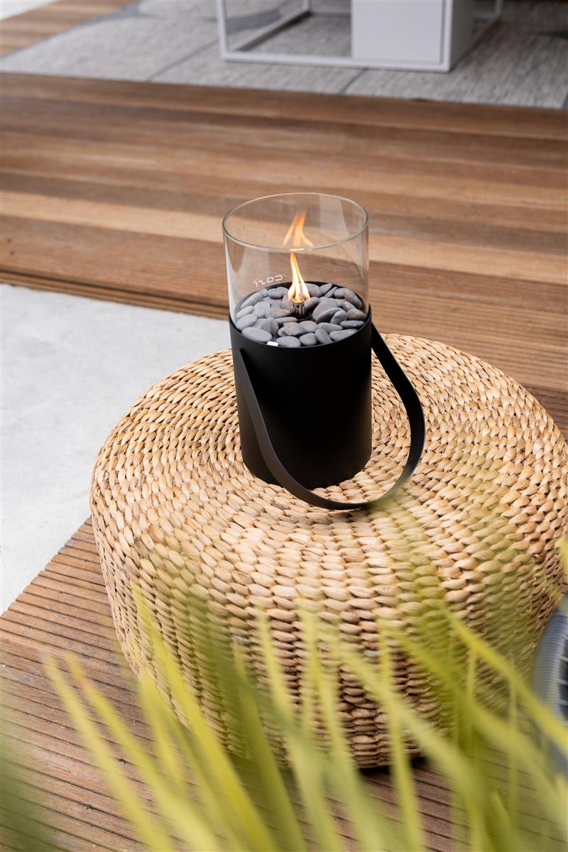 Cosifire Tischfeuer COSISCOOP Original schwarz | Ø 16x30cm