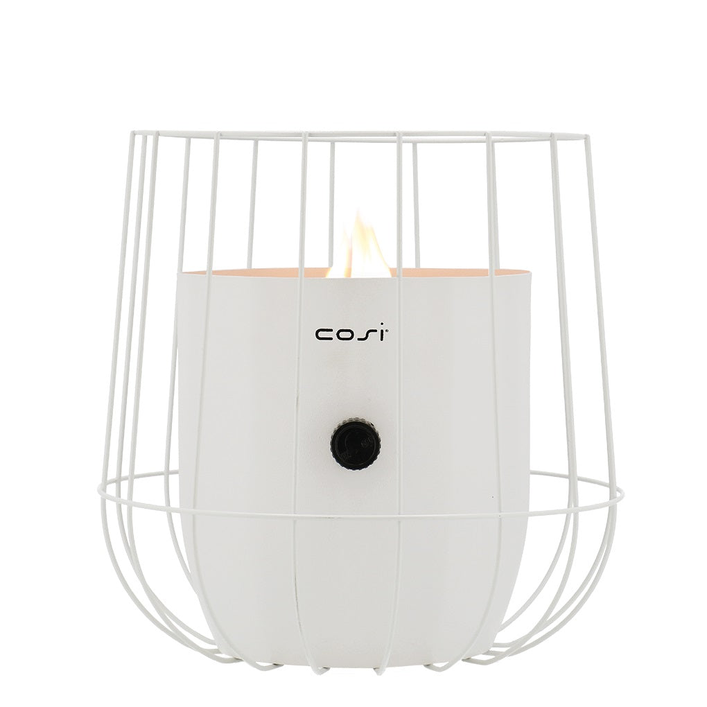 Cosifire Tischfeuer Cosiscoop BASKET white | Ø 31x31cm