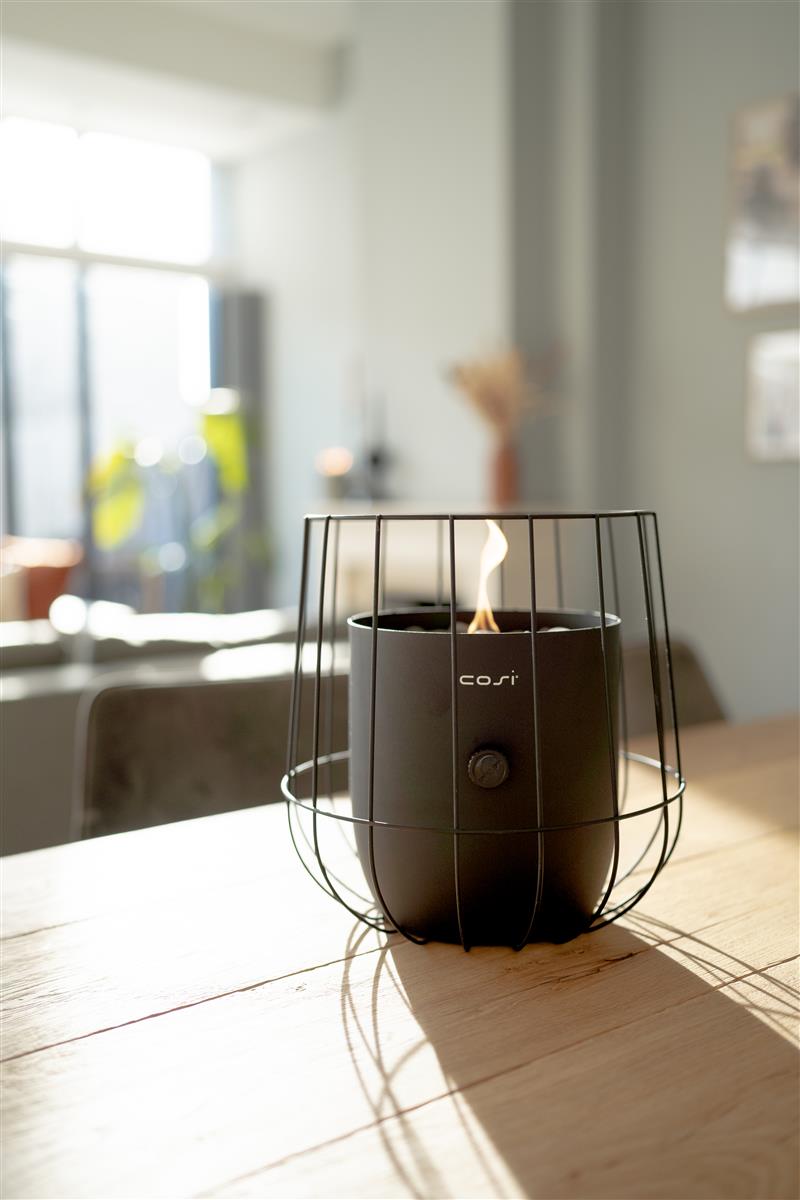 Cosifire Tischfeuer Cosiscoop BASKET black | Ø 31x31cm
