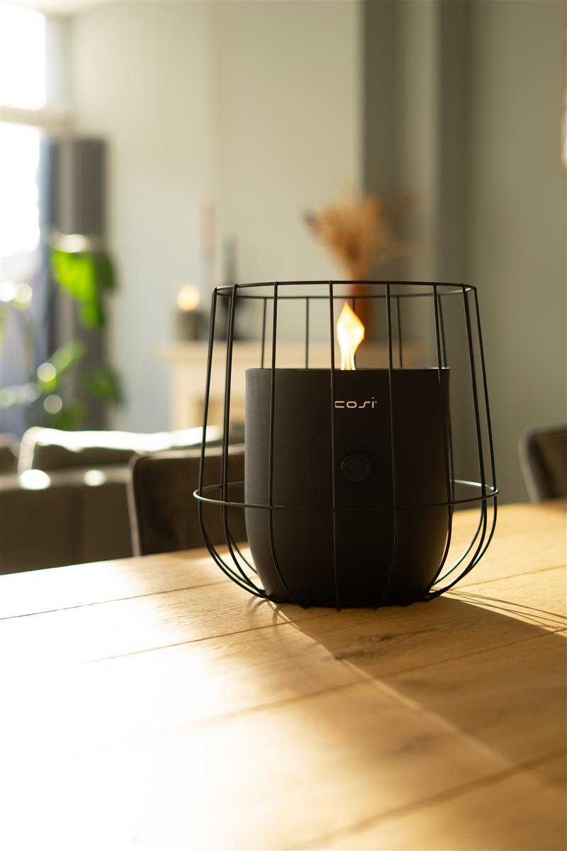 Cosifire Tischfeuer Cosiscoop BASKET black | Ø 31x31cm