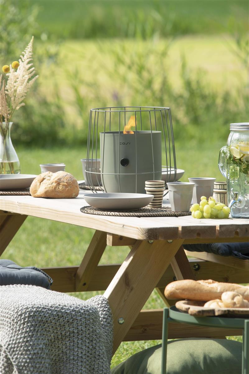 Cosifire Tischfeuer Cosiscoop BASKET olive | Ø 31x31cm