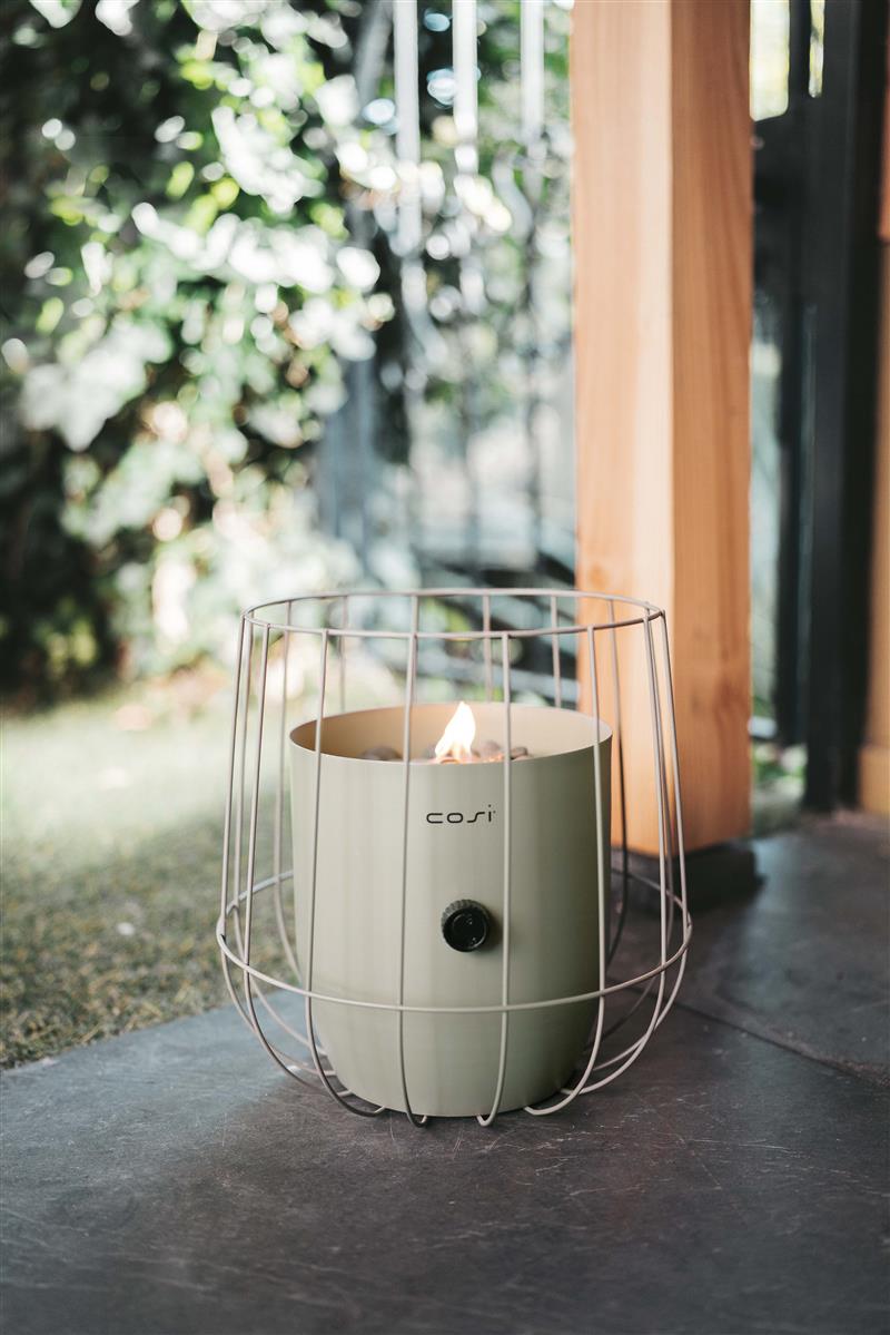 Cosifire Tischfeuer Cosiscoop BASKET olive | Ø 31x31cm