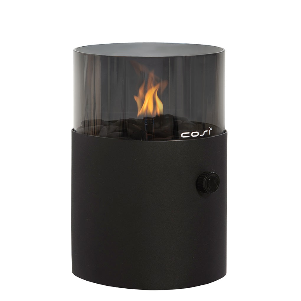 Cosifire Tischfeuer COSISCOOP XL black smoked | Ø 20,5x30cm