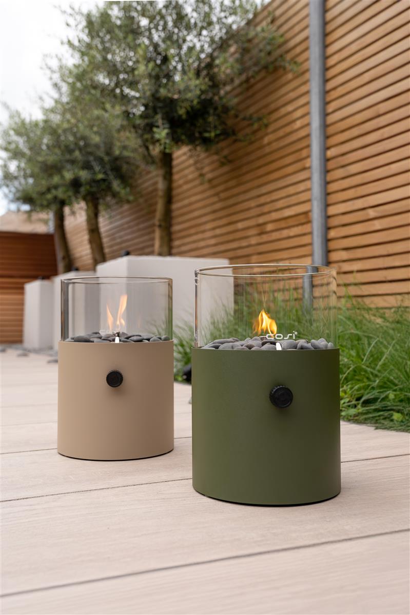 Cosifire Tischfeuer COSISCOOP XL sandy beige | Ø 20,5x30cm