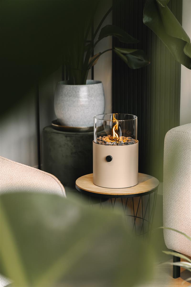 Cosifire Tischfeuer COSISCOOP XL sandy beige | Ø 20,5x30cm