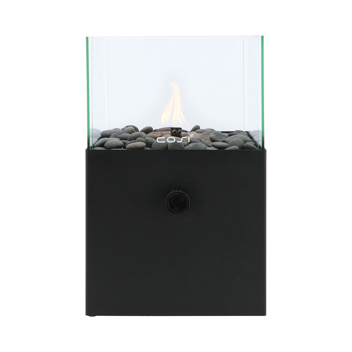 Cosifire Tischfeuer COSISCOOP Square black | Ø 20x32,5cm