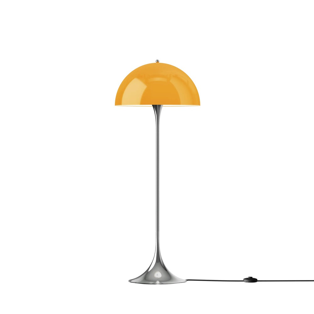 Louis Poulsen Stehleuchte PANTHELLA 500 FLOOR CHROM ORANGE V3 | Ø50x129cm
