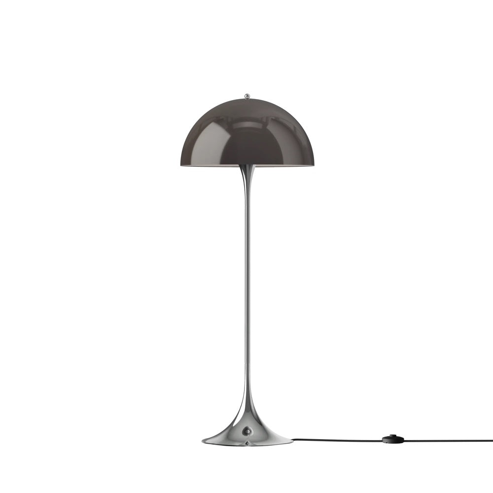 Louis Poulsen Stehleuchte PANTHELLA 500 FLOOR CHROM BROWN V3 | Ø50x129cm