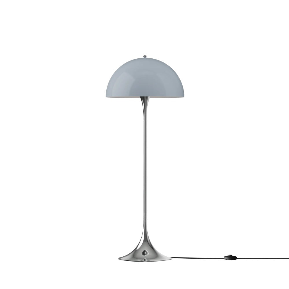 Louis Poulsen Stehleuchte PANTHELLA 500 FLOOR CHROM BLUEGREY V3 | Ø50x129cm