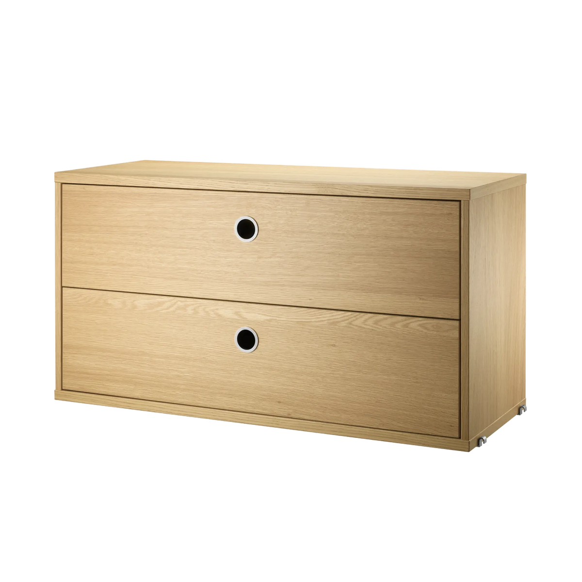 String Furniture Schubladenschrank B78 x T30 x H42, Eiche