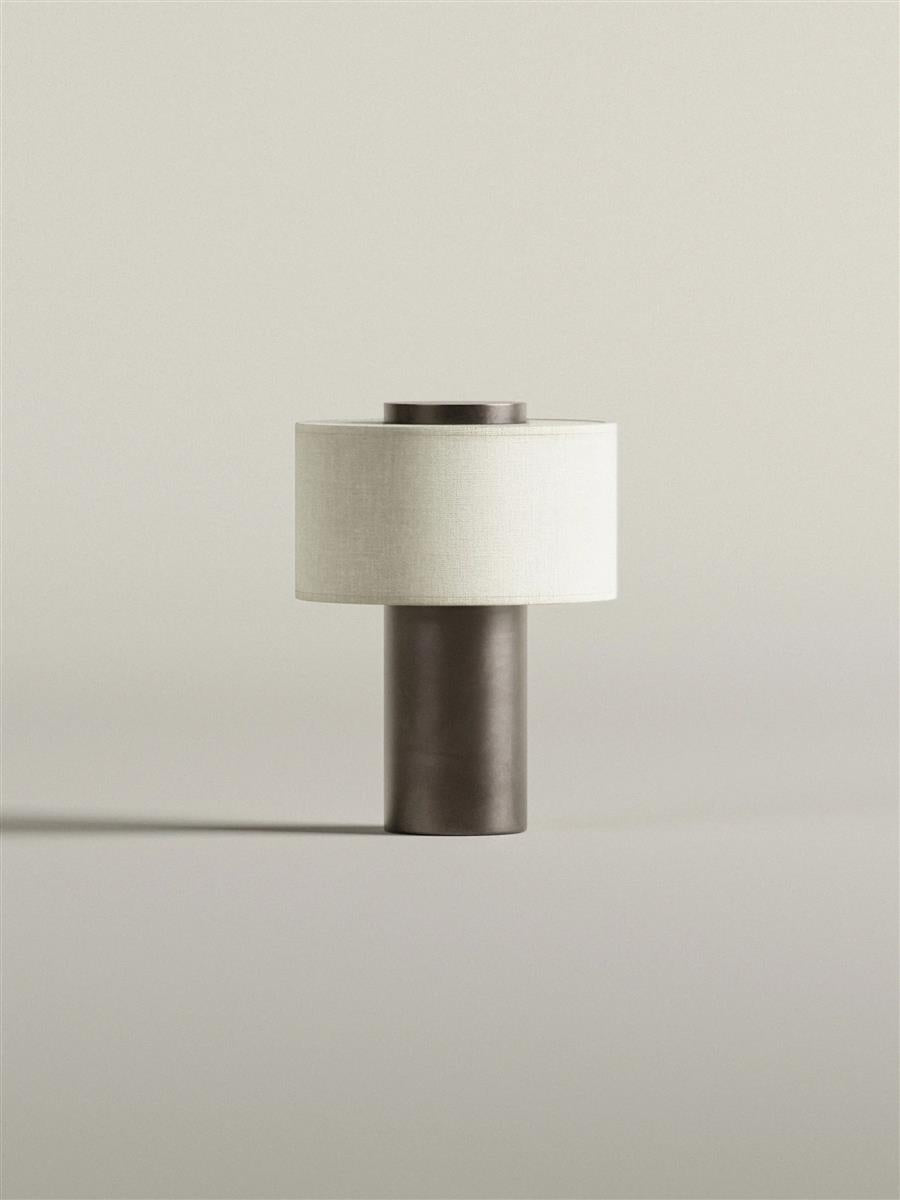 Blossholm Tischleuchte AURIE Aluminium bronze portable | Ø 18x25cm