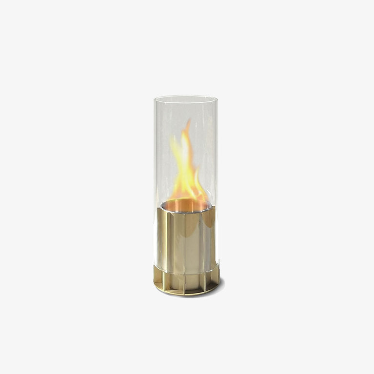 TOMMRE Laterne KOTTE + SPIRA Ethanol Lampe Messing | Ø28x31cm