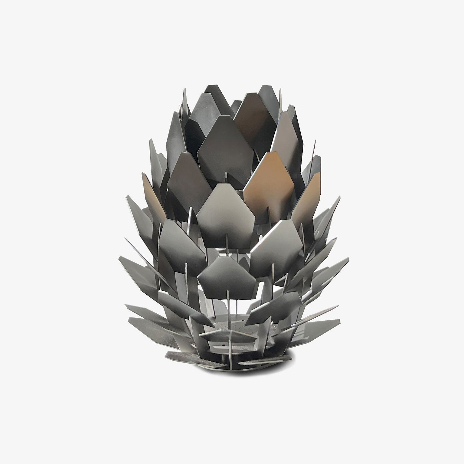 TOMMRE Laterne KOTTE + SPIRA Ethanol Lampe Gun Metal | Ø28x31cm