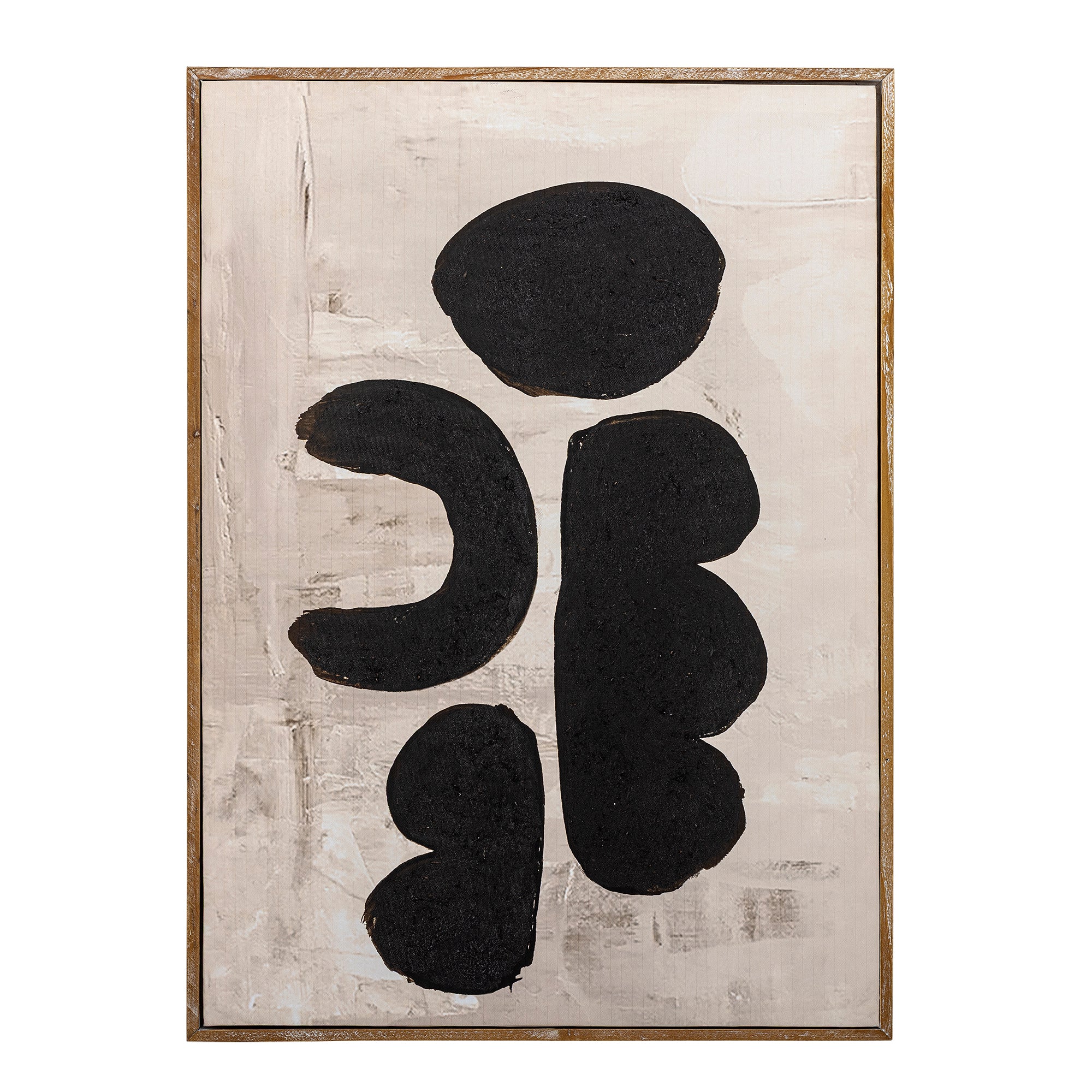 Bloomingville Illustration mit Rahmen COMMA schwarz | 53x73cm