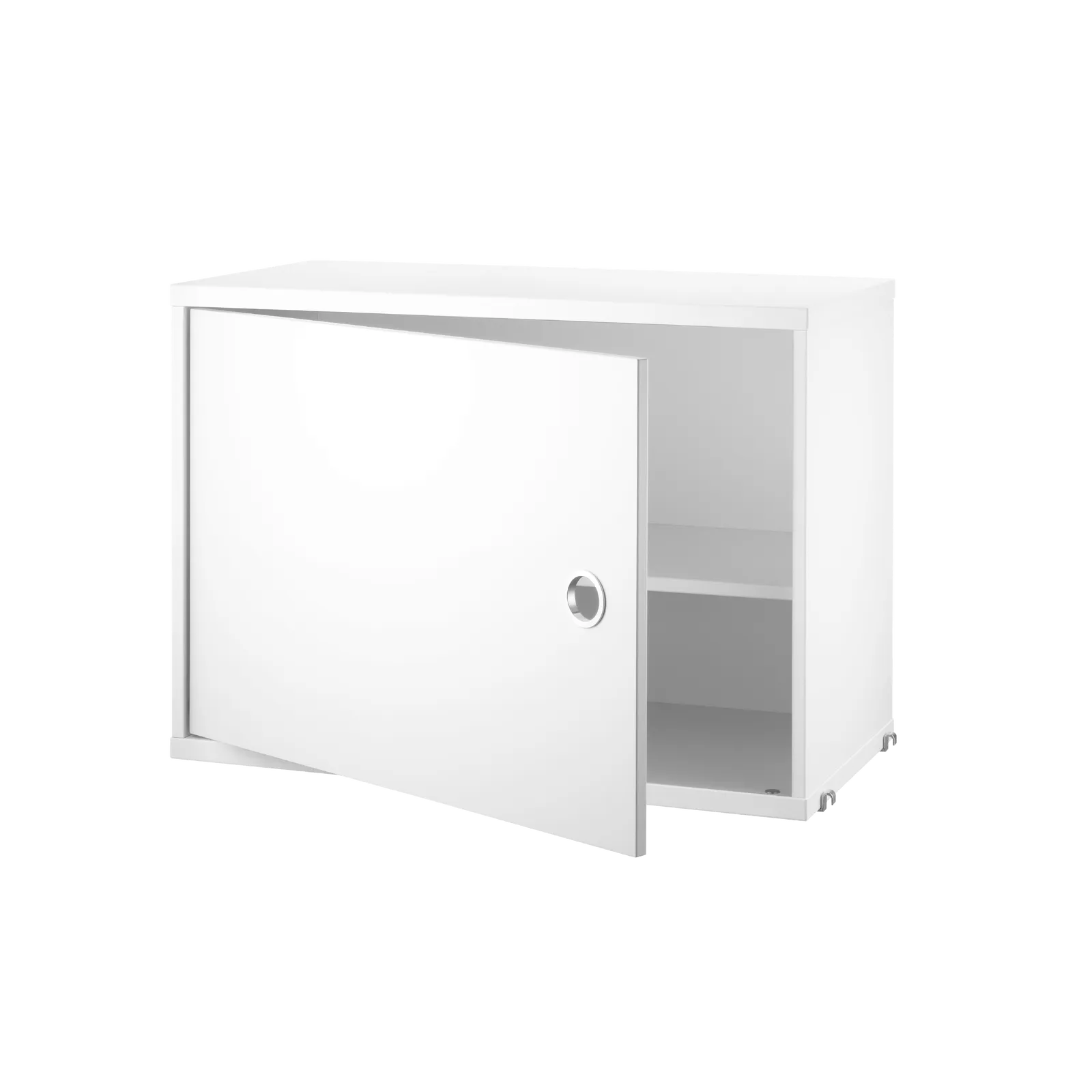 String Furniture Schrank mit Schwenktür B58 x T30 x H42, Weiß