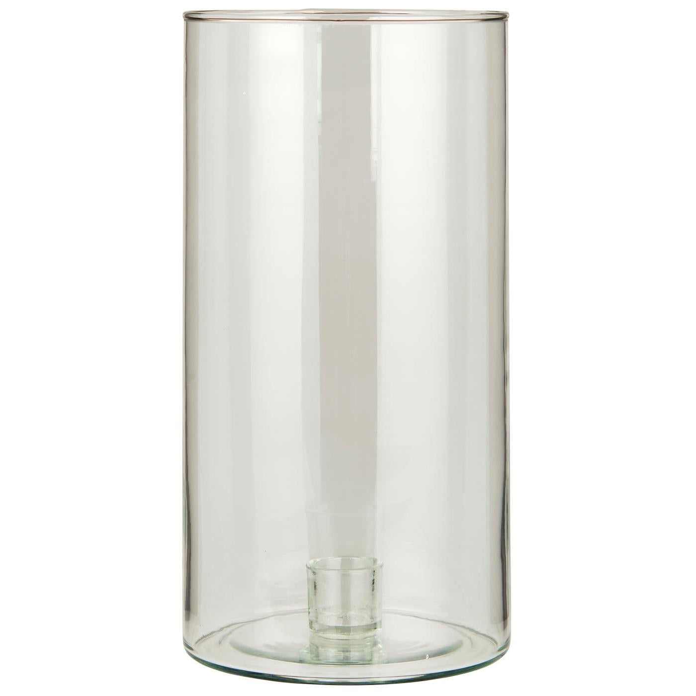 IB Laursen Windlicht GLAS Kerzenhalter fixiert für Stabkerze Ø2,2cm | Ø13x25cm