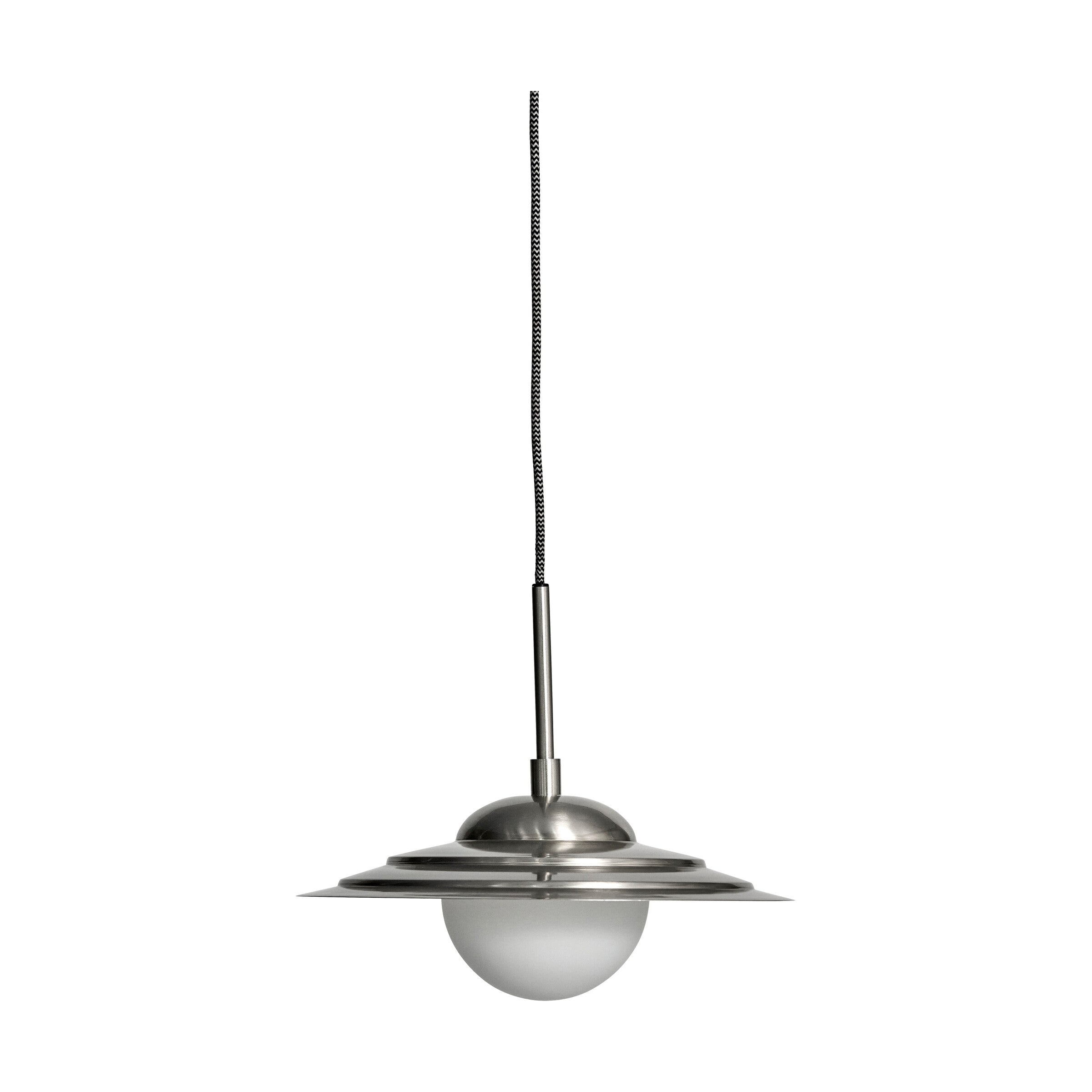 House Doctor Lampe COIN gebürstetes silber | 30,5cm