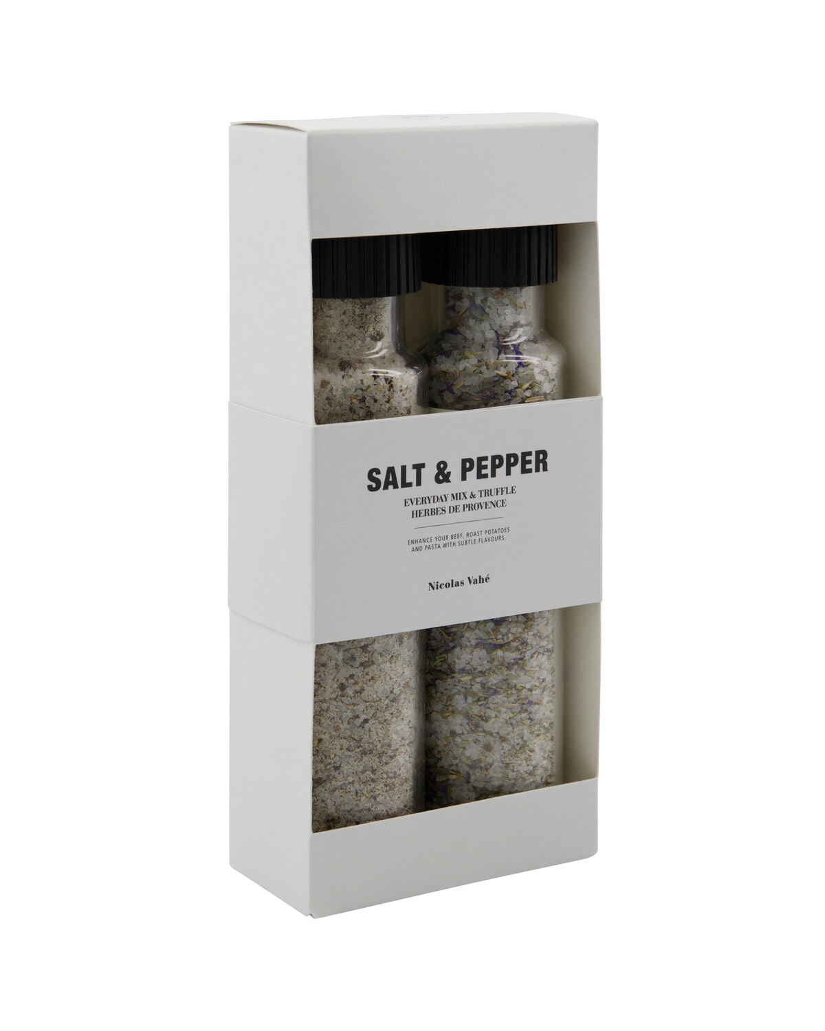 Nicolas Vahé Geschenkbox Salz EVERYDAY MIX + TRUFFLE & HERBS DE PROVENCE 2er Set | 300 +270 g