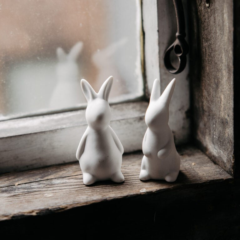 Storefactory Hase FRANS weiß | 4x4x8 cm