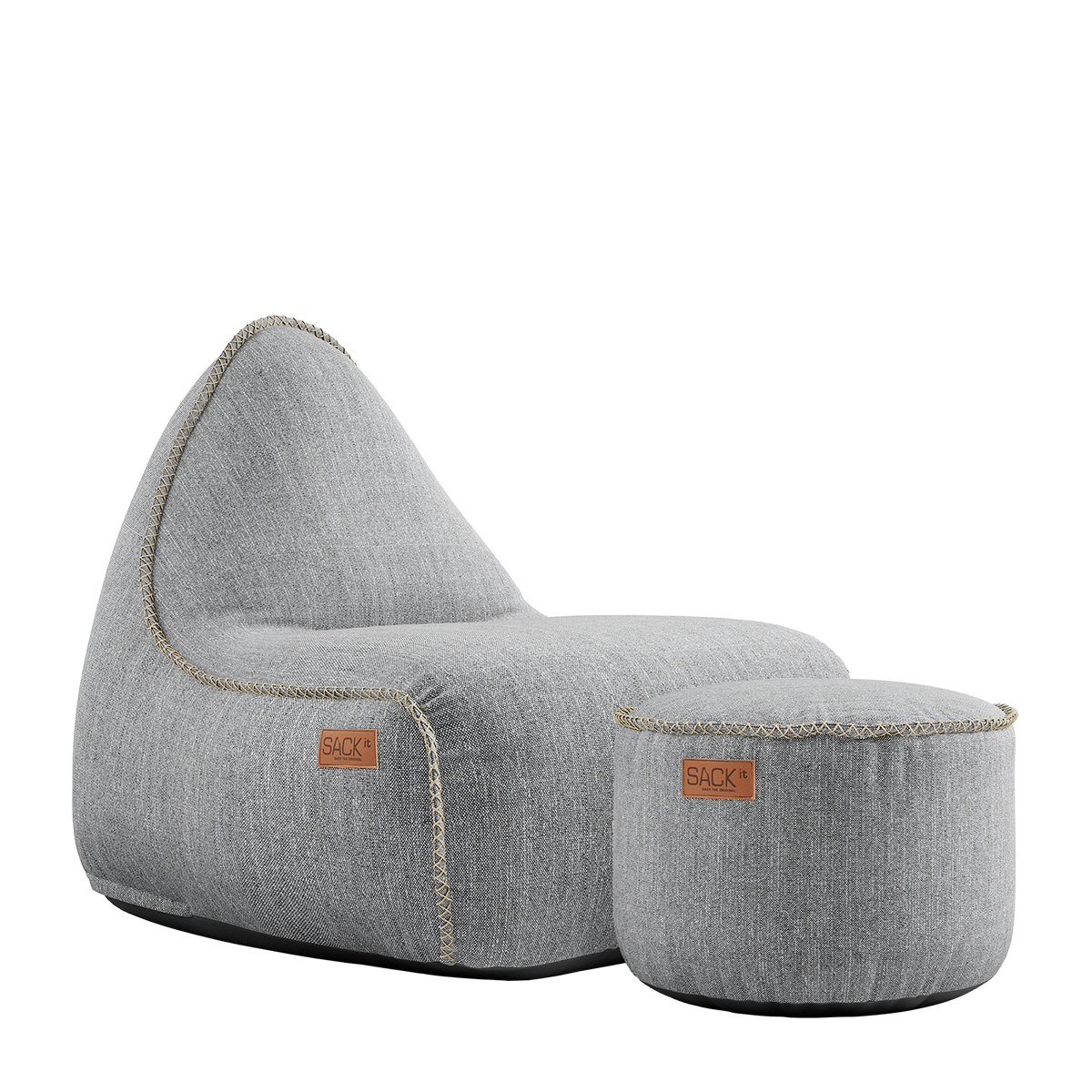 SACKit Lounge Stuhl mit Pouf COBANA | 96x80x70cm