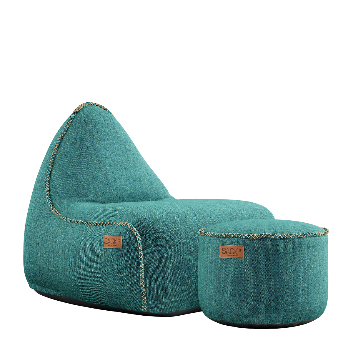 SACKit Lounge Stuhl mit Pouf COBANA | 96x80x70cm