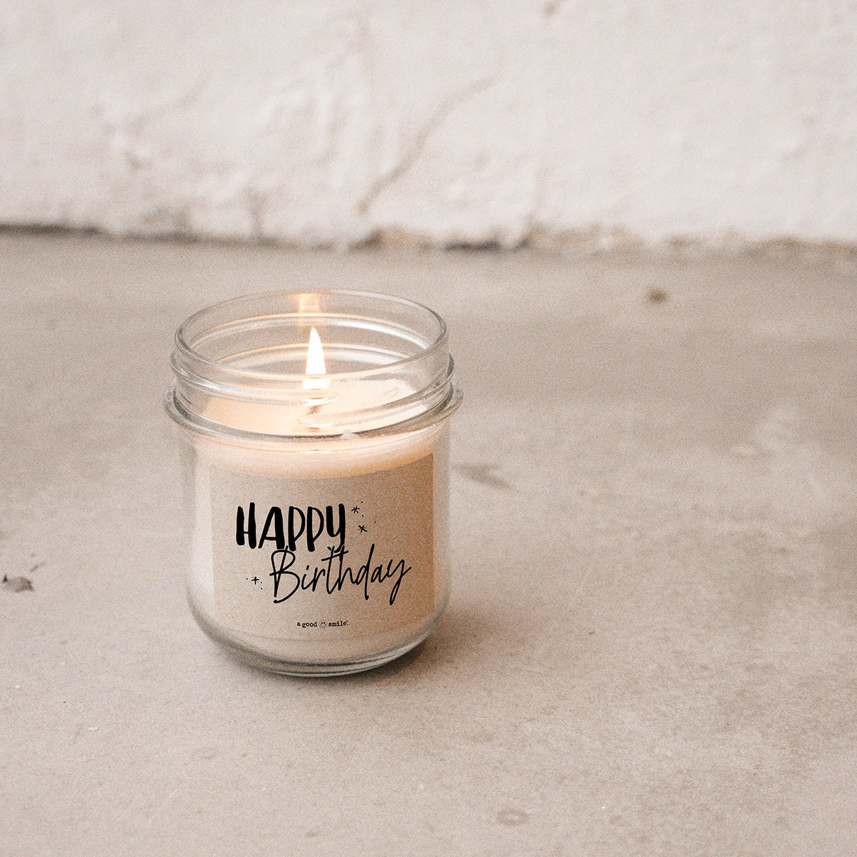 a good smile Kerze im Glas HAPPY BIRTHDAY | 7x8cm - Sir Henrys