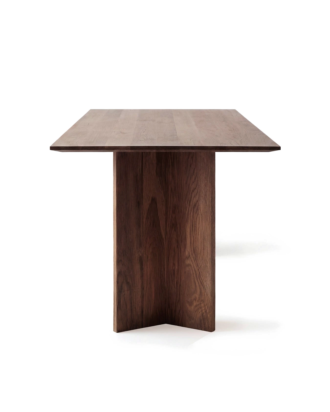 by Crea® Esstisch ANN Dunkle Eiche Massivholz