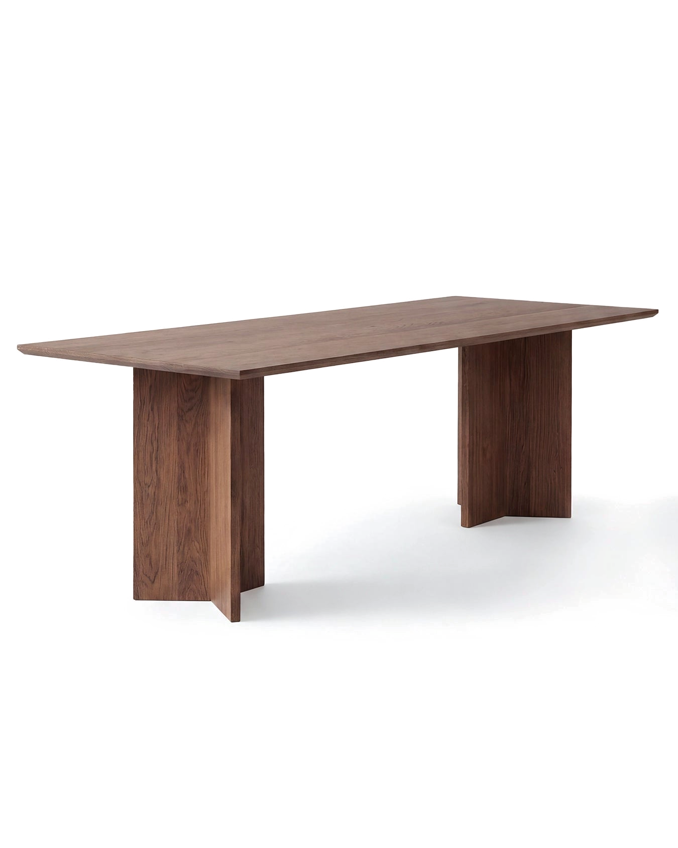 by Crea® Esstisch ANN Dunkle Eiche Massivholz