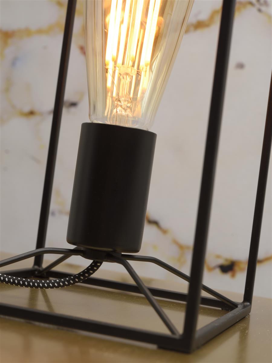 It's about RoMi Tischlampe ANTWERP schwarz | 15x15x30cm