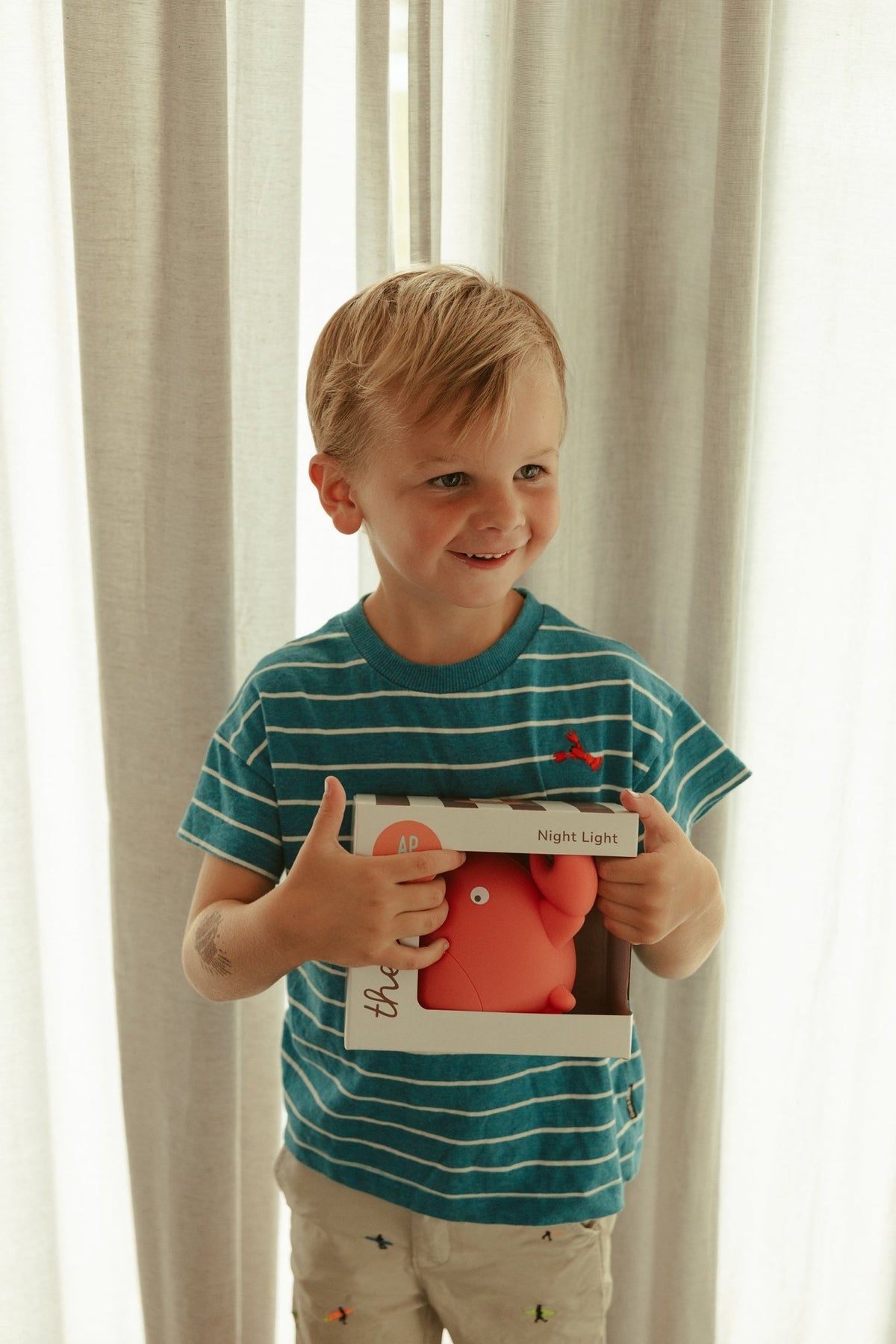 AP Junior Nachtlicht THEO THE CRAB koralle | 18x9,6x12,8cm - Sir Henrys