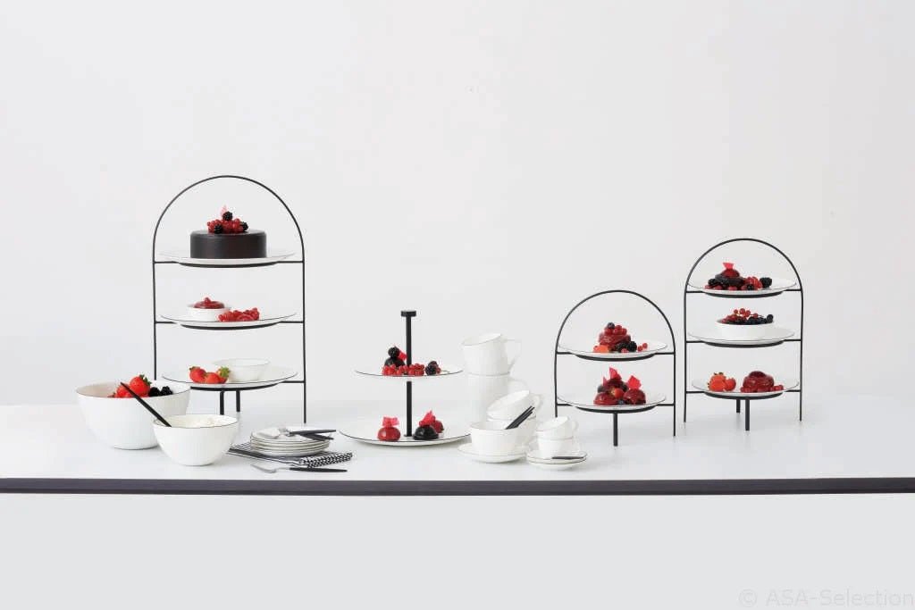ASA Selection ETAGERE 3-stufig für Essteller schwarz | Ø27x49cm - Sir Henrys