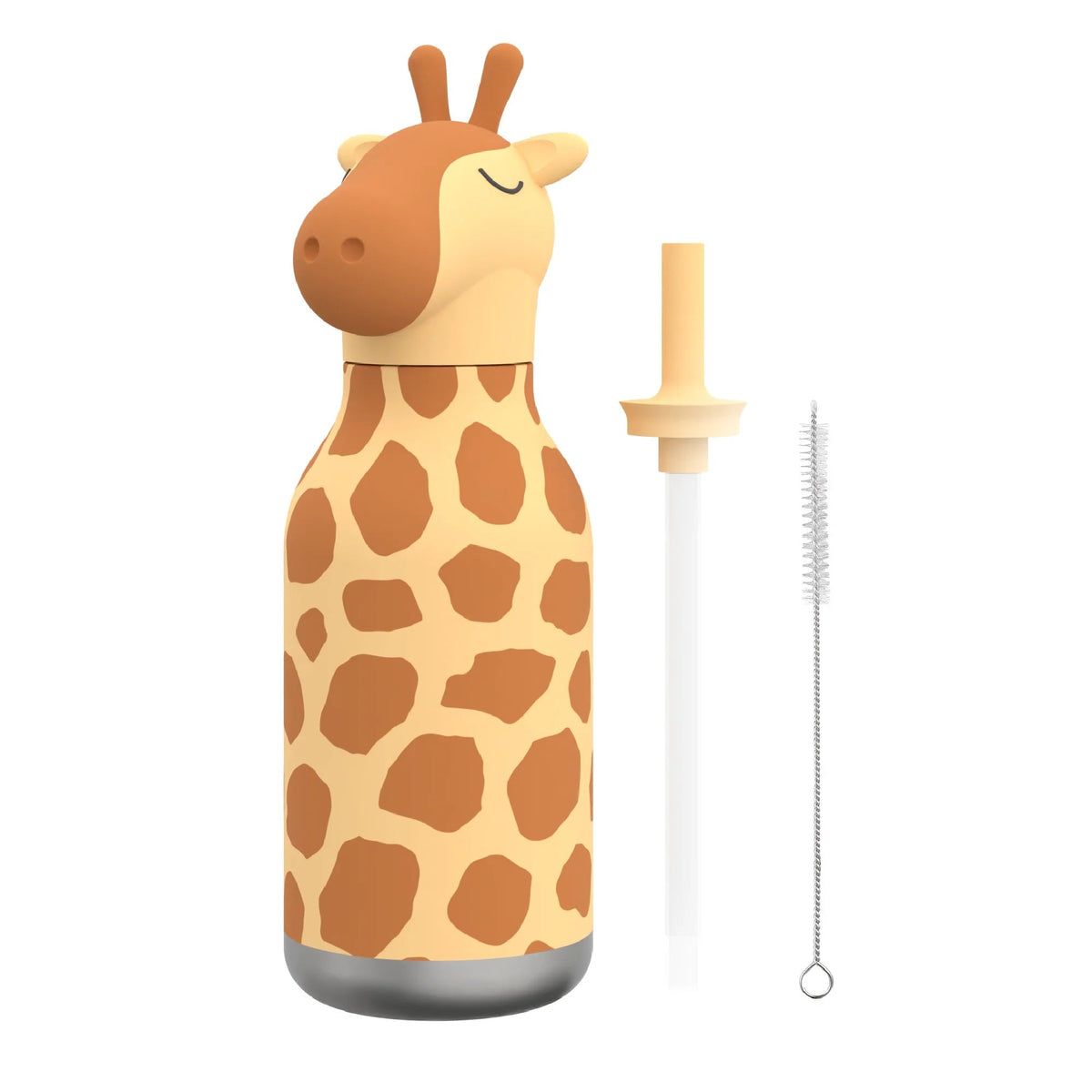 Asobu® Kindertrinkflasche BESTIE mit Strohhalm 460ml - GIRAFFE - Sir Henrys