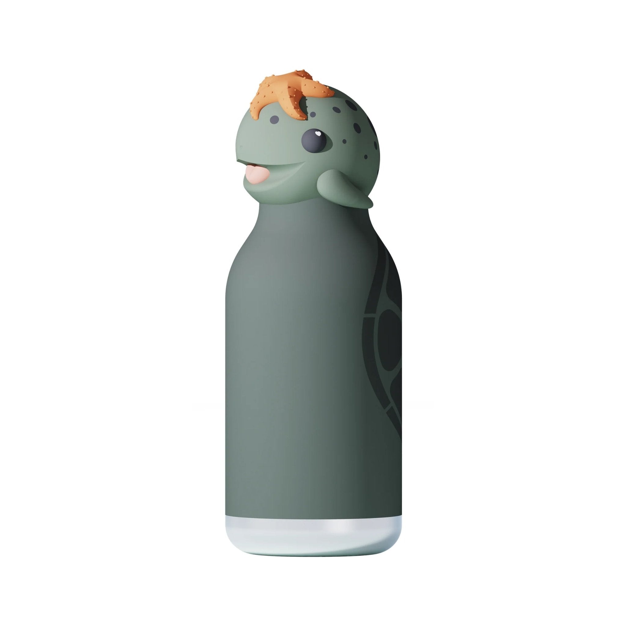 Asobu® Kindertrinkflasche BESTIE mit Strohhalm 460ml - SCHILDKRÖTE - Sir Henrys